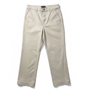 Everlane Cropped Straight Regular Pants Size 12 Beige Chore Pockets Minimalist